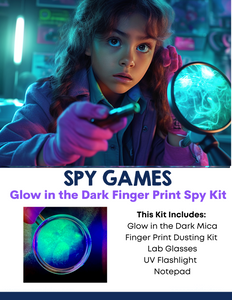 Spy Games: Glow in the Dark Finger Print Experiment