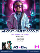 Load image into Gallery viewer, Lab Coat &amp; Safety Goggles

